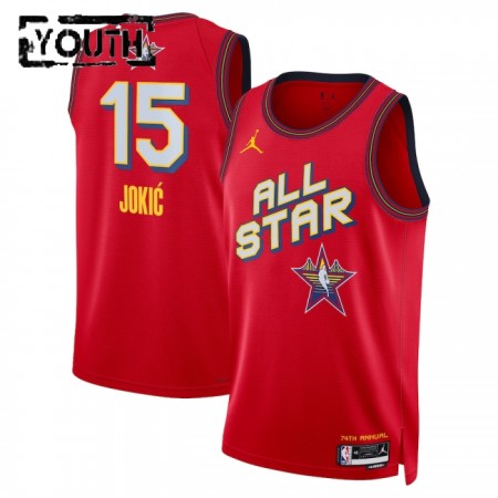 Dres All-Star 2025 Nikola Jokic Jordan Crvena Swingman - Dječji